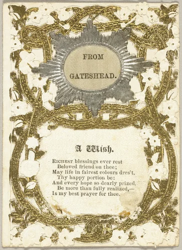 From Gatehead (valentine) by Unknown Artist, other, 1860-1869