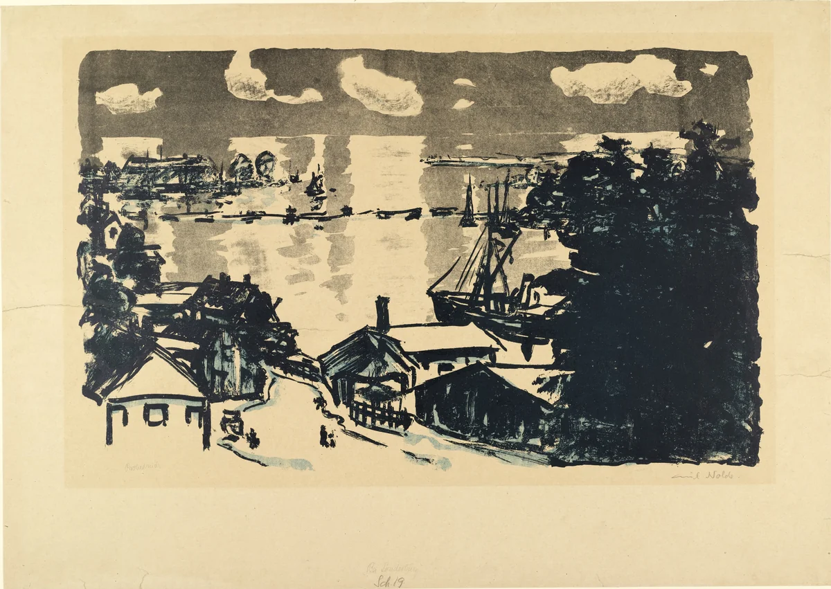Near Sonderburg (Bei Sonderburg) by Emil Nolde, print, 1907