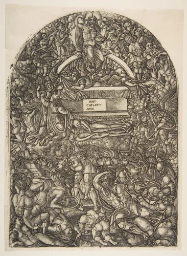 A Star Falls and makes Hell Open, from the Apocalypse by Jean Duvet, print, 1480-1570