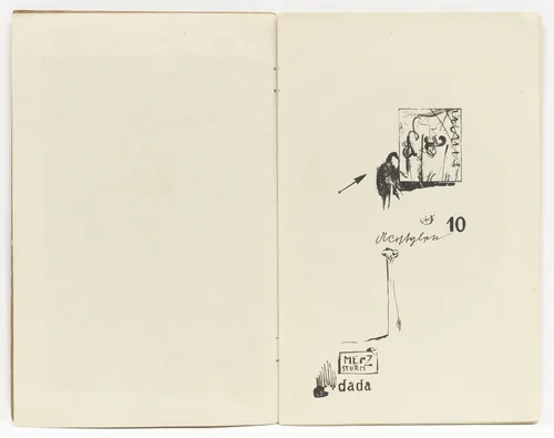 Plate (folio 2) from Die Kathedrale (Die Silbergäule, vol. 41/42) by Kurt Schwitters, illustrated book, 1920