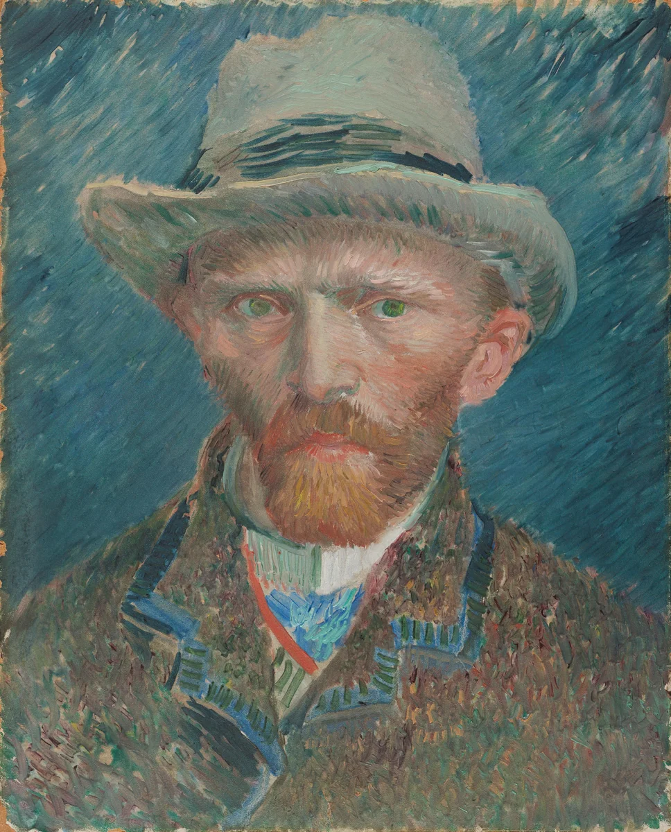 Self-portrait by Vincent van Gogh, painting, 1887