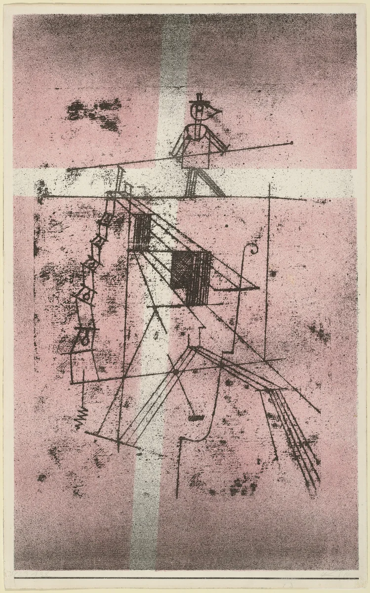 Tightrope Walker by Paul Klee, print, 1923