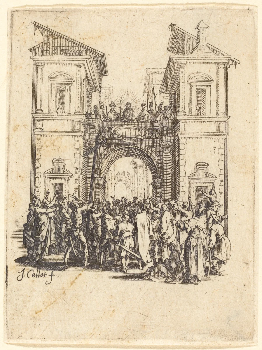 Ecce Homo by Jacques Callot, print, 1624-1625