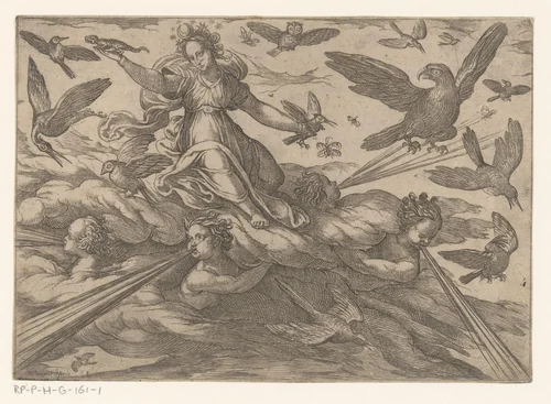 Lucht by Unknown, print, 1565-1630