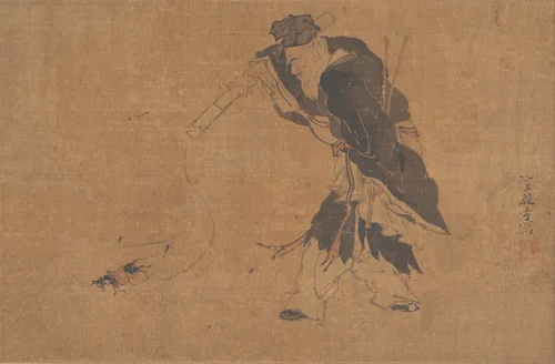 Zhang Guolao and His Magic Mule by Yin Qi, painting, 1368-1911