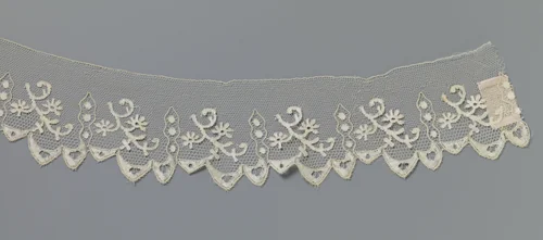 Strook kloskant met afgeronde driehoekige schulpen by anonymous, other, 1800-1815