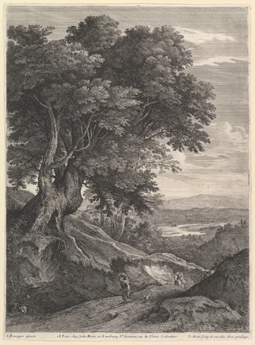 Paysan et Paysanne en Marche by Jean Morin, print, 1605-1650