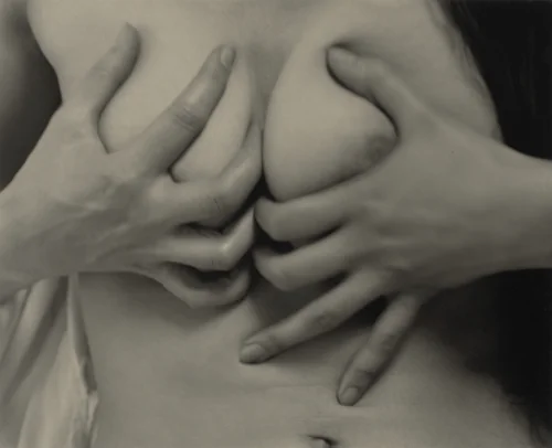 Georgia O'Keeffe—Hands and Breasts by Alfred Stieglitz, photograph, 1919