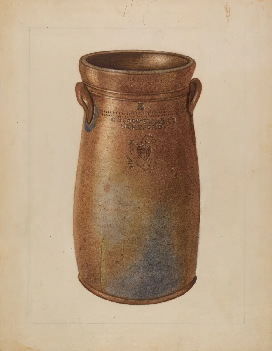 Churn by Frank Fumagalli, index of american design, 1936