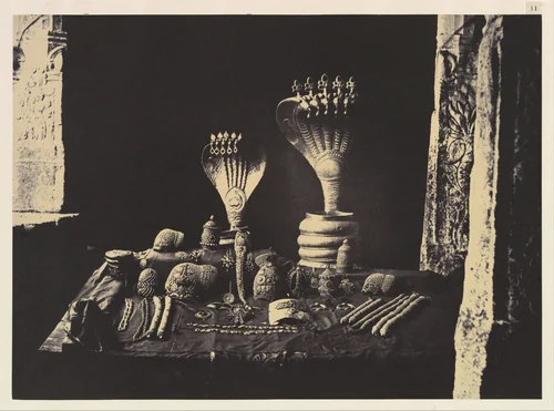 Madura. The Great Pagoda Jewels. by Linnaeus Tripe, photograph, 1858