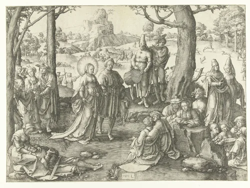 The Worldly Life of Mary Magdalene by Unknown, print, 1519
