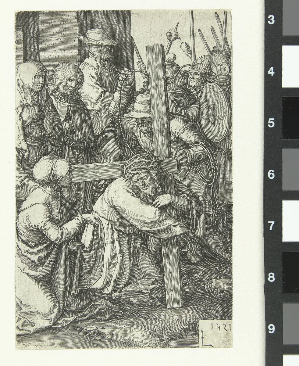 De kruisdraging by Unknown, print, 1521
