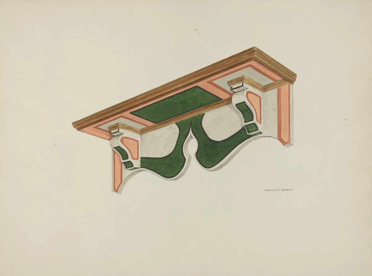 Wall Bracket, (Ecclesiastical) by Edward Jewett, index of american design, 1939