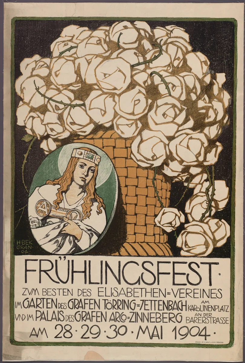 Frühlingsfest by Hermann Bek-Gran, design, 1904