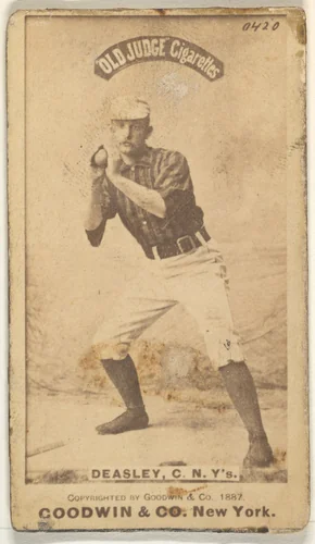 Thomas H. "Pat" Deasley, Catcher, New York, from the Old Judge series (N172) for Old Judge Cigarettes by Goodwin & Company, photograph, 1887