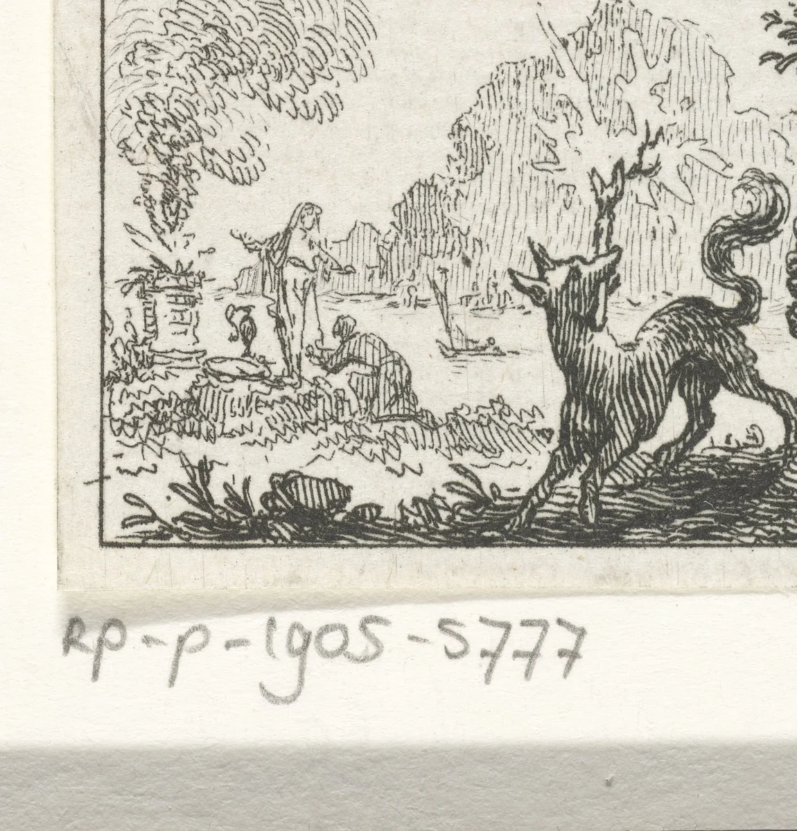 Fabel van de vos en de arend by Simon Fokke, print, 1769