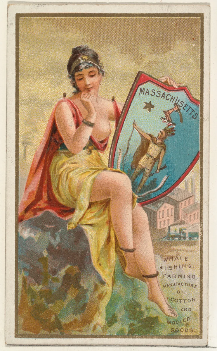 Massachusetts, from the Industries of States series (N117) issued by Duke Sons & Co. to promote Honest Long Cut Tobacco by W. Duke, Sons & Co., print, 1889