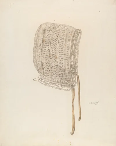 Woman's Night Cap by Virginia Berge, index of american design, 1939