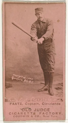 Jayson S. "Jay" Faatz, Captain, Cleveland, from the Old Judge series (N172) for Old Judge Cigarettes by Goodwin & Company, photograph, 1888