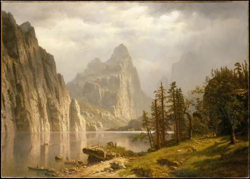 Merced River, Yosemite Valley by Albert Bierstadt, artwork, 1866