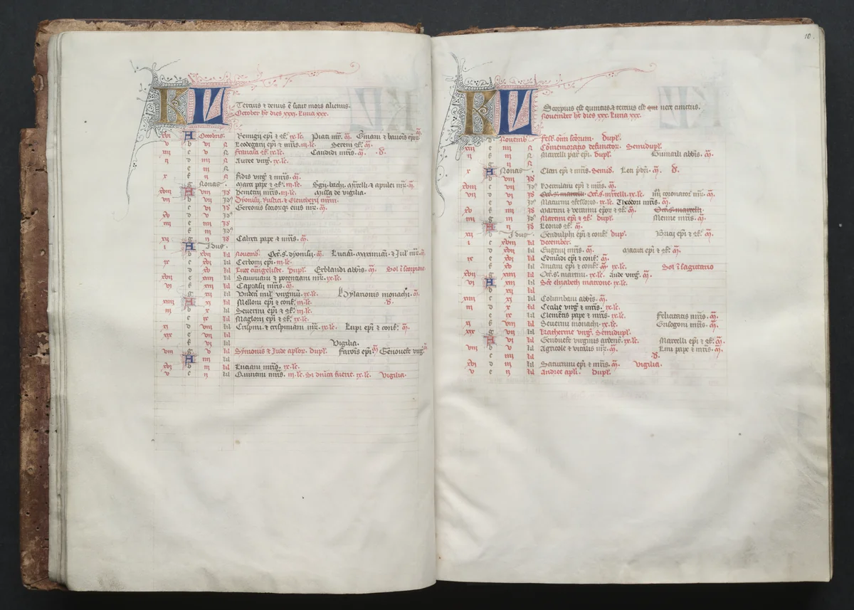 The Gotha Missal: Fol. 9v, Text by Master of the Boqueteaux, book, 1370-1380