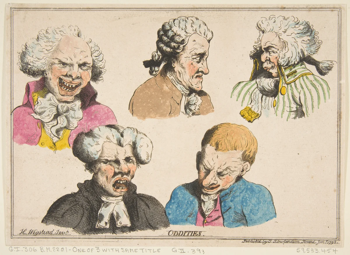Oddities by Thomas Rowlandson, print, 1792