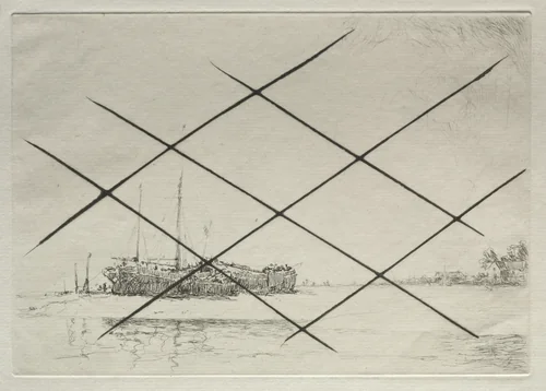 On the Hard, At Pin Mill by Arthur John Trevor Briscoe, print, 1900-1937