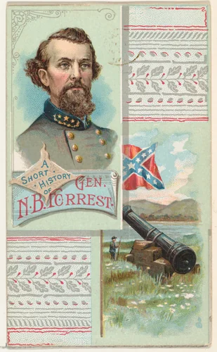 A Short History of General Nathan B. Forrest, from the Histories of Generals series (N114) issued by W. Duke, Sons & Co. to promote Honest Long Cut Smoking and Chewing Tobacco by W. Duke, Sons & Co., print, 1888