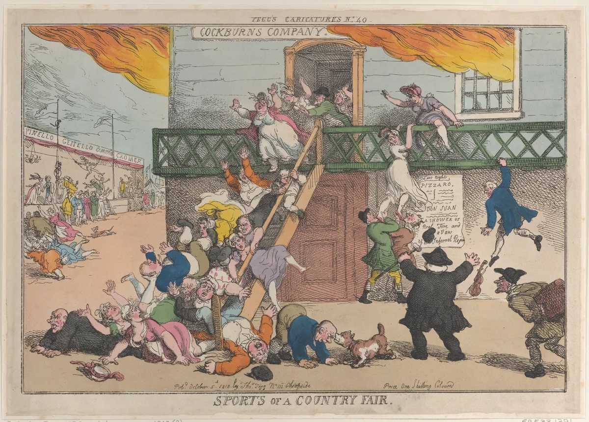 Sports of a Country Fair by Thomas Rowlandson, print, 1810
