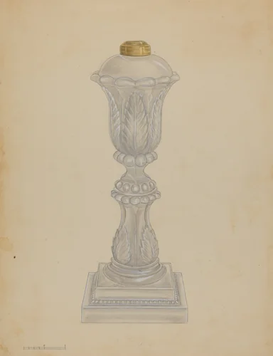 Lamp by Gertrude Lemberg, index of american design, 1936