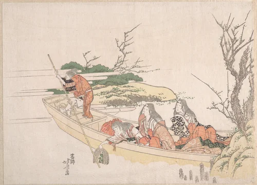 Gathering Sea-Weed by Katsushika Hokusai (葛飾 北斎), print, 1760-1849