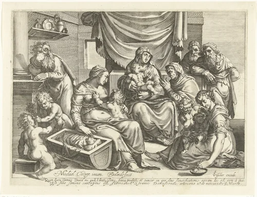 Heilige Familie by Unknown, print, 1589-1626