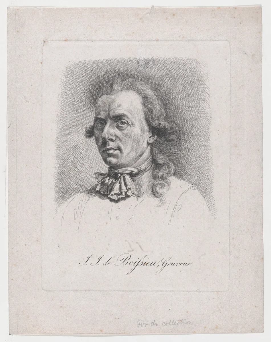Portrait of Jean-Jacques de Boissieu by anonymous, print, 1800-1840