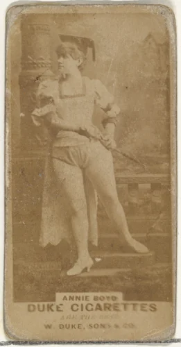 Annie Boyd, from the Actors and Actresses series (N145-7) issued by Duke Sons & Co. to promote Duke Cigarettes by W. Duke, Sons & Co., photograph, 1880-1889