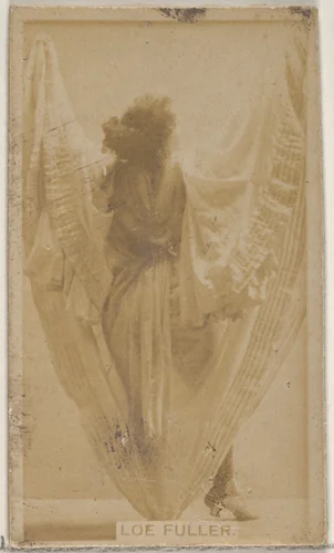 Loe Fuller, from the Actors and Actresses series (N45, Type 8) for Virginia Brights Cigarettes by Allen & Ginter, photograph, 1885-1891