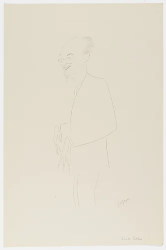 Erik Satie from Caricatures by Georges de Zayas: Eight Very Modern Painters, Two Sculptors and a Musician (Caricatures par Georges de Zayas: Huit peintres, deux sculpteurs et un musicien très modernes) by Georges de Zayas, print, 1919