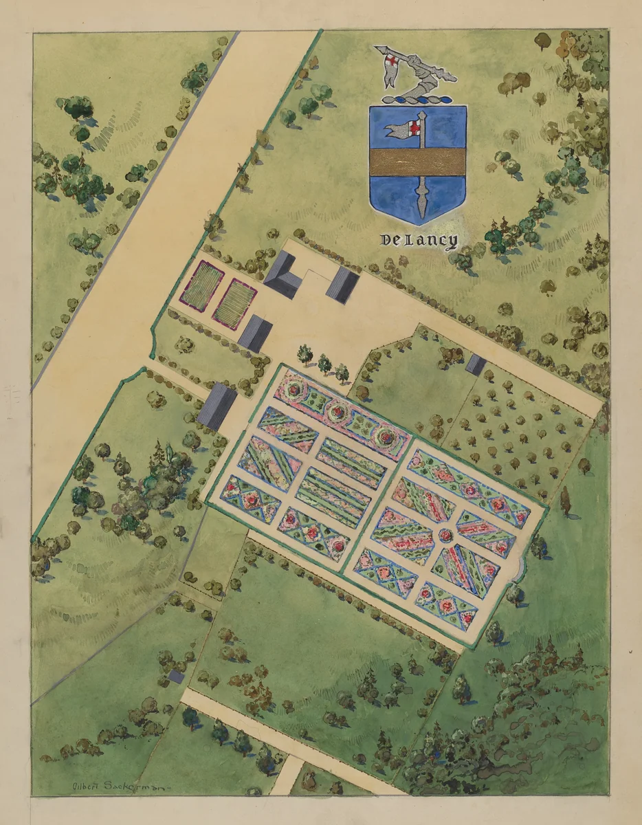 J. Delancey Estate by Gilbert Sackerman, index of american design, 1936