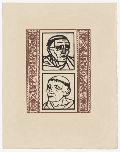 Plate (page 369) from Les Petites Fleurs de St. François (The Little Flowers of St. Francis) by Émile Bernard, illustrated book, 1928