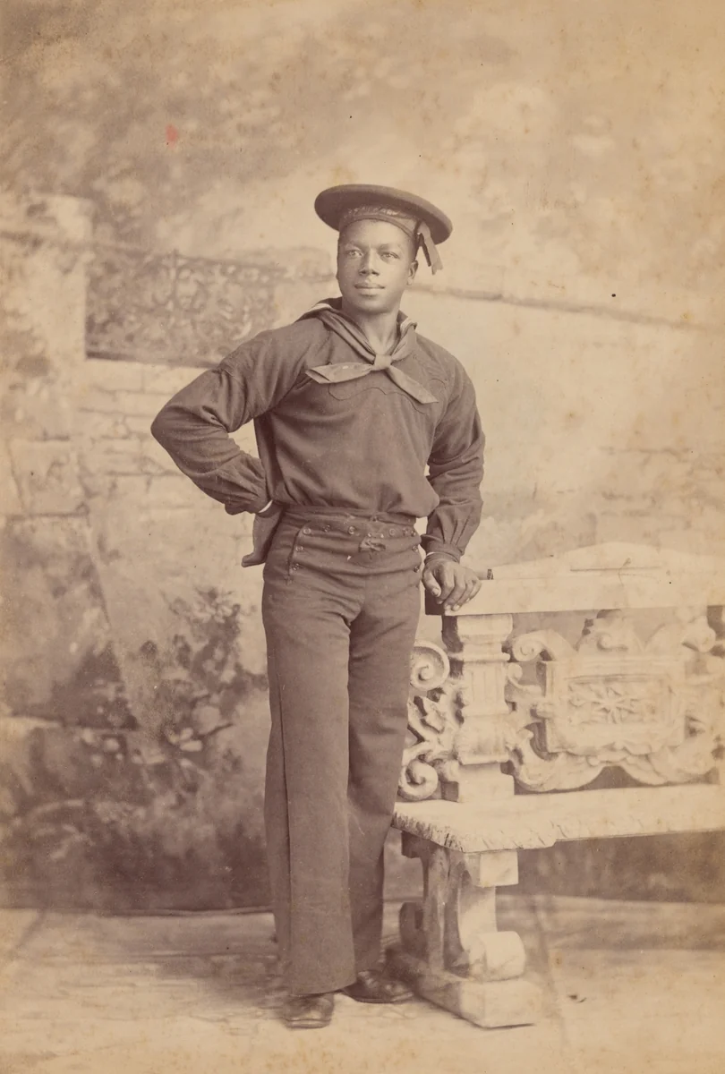 Portrait of Sailor by Chute & Brooks, photograph, 1875-1899