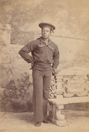 Portrait of Sailor by Chute & Brooks, photograph, 1875-1899