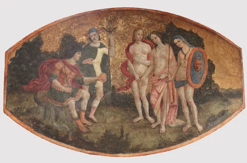Judgment of Paris by Pinturicchio, painting, 1504-1514