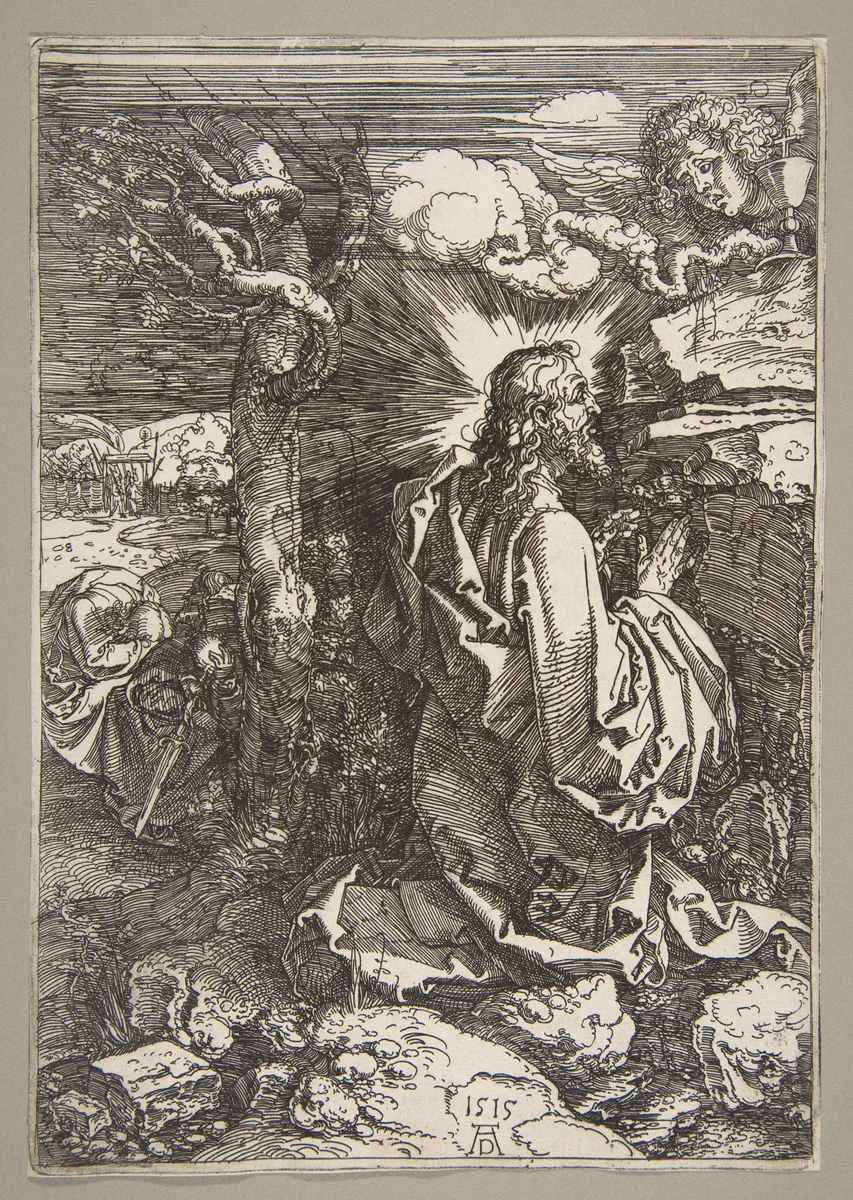 Agony in the Garden by Albrecht Dürer, print, 1515