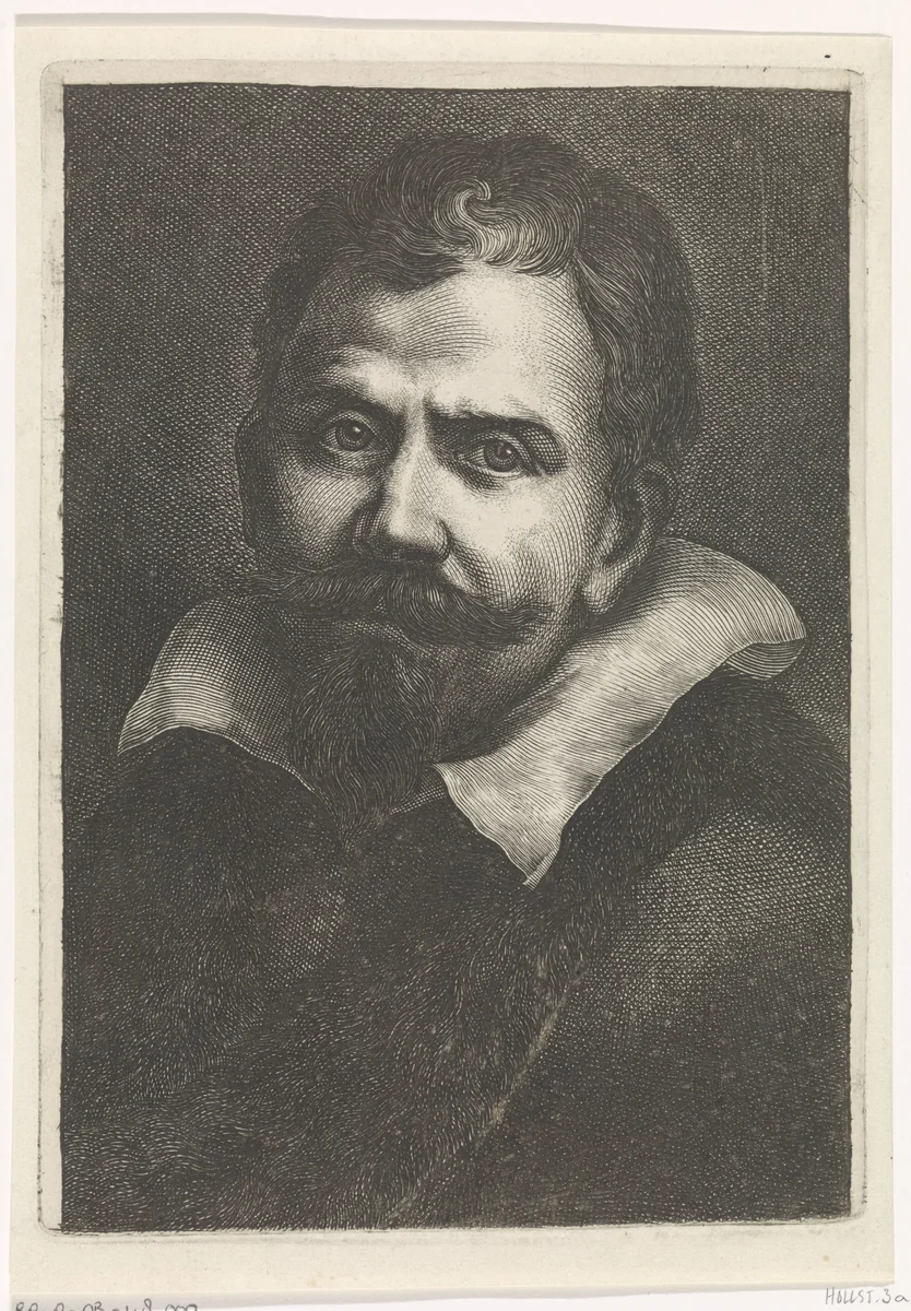Portret van Paulus Willemsz. van Vianen by Abraham Lutma, print, 1650
