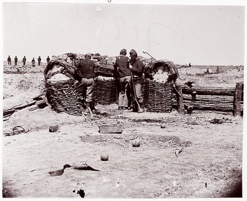 [Fort Sedgwick]/[Fort Price]. Brady album, p. 27 by Timothy O'Sullivan, photograph, 1861-1865