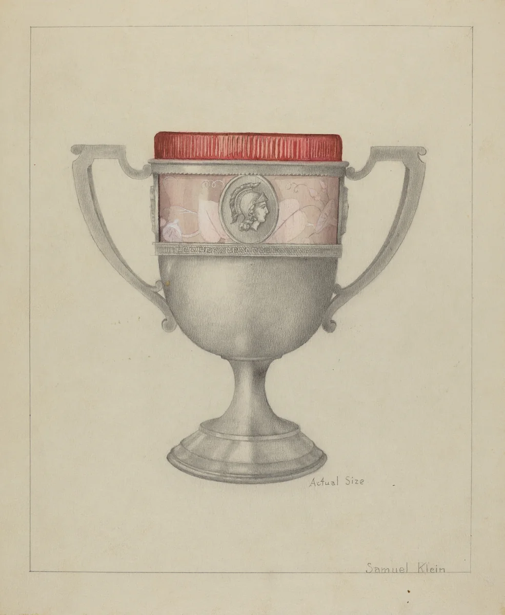 Silver Spoon Holder by Samuel O. Klein, index of american design, 1936