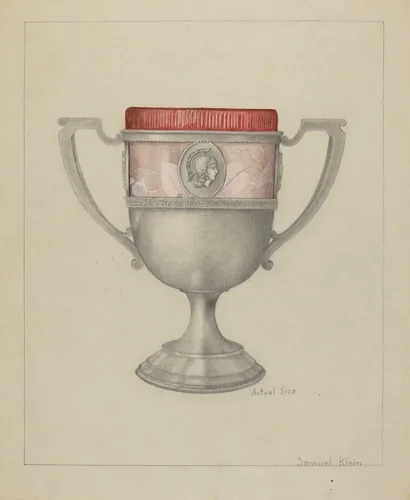 Silver Spoon Holder by Samuel O. Klein, index of american design, 1936