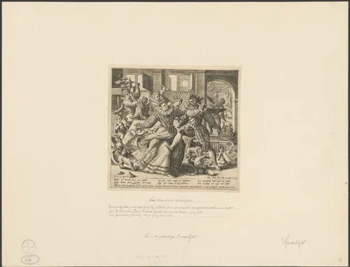 Het slechte huishouden by Unknown, print, 1589