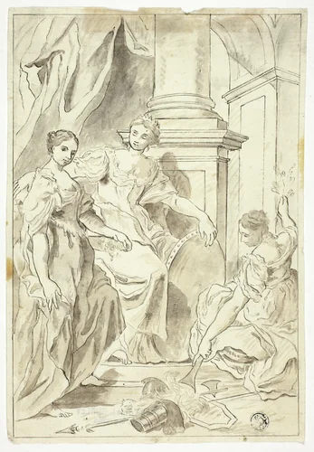 Allegory of Peace by Francesco Solimena, drawing, 1677-1800