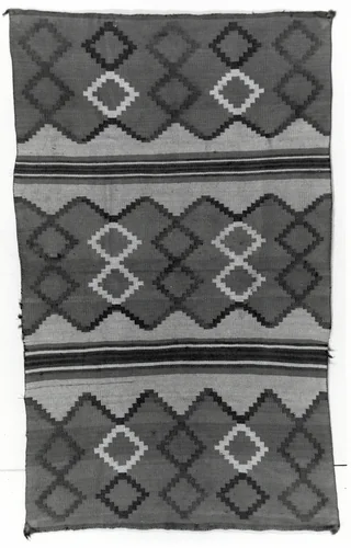 Blanket by Navajo, textile, 1855-1885