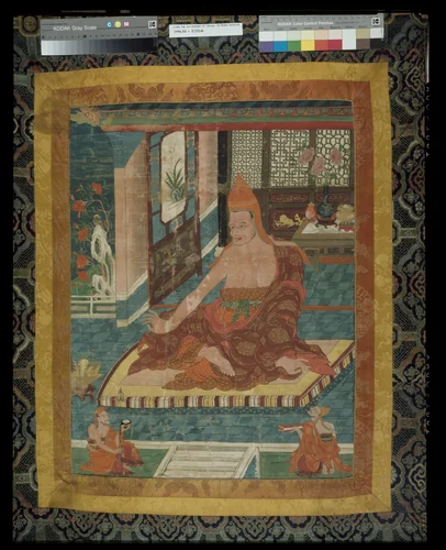 Painted Banner (Thangka) of Portrait of Sakya Pandita (1132 - 1251) by Eastern Tibet, painting, 1775-1825